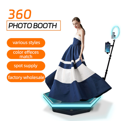 μηχανή Selfie τηλεοπτικό Photobooth θαλάμων φωτογραφιών 360 100cm ασύρματη RGB αυτόματη περιστρεφόμενη